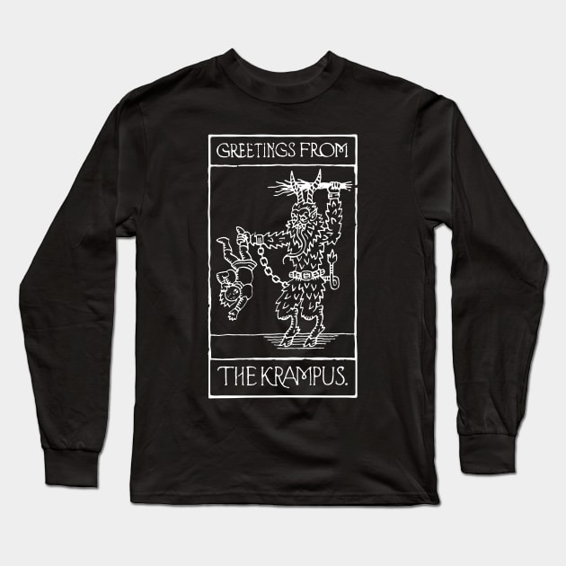 Greetings from the Krampus Long Sleeve T-Shirt by SpencerFruhling